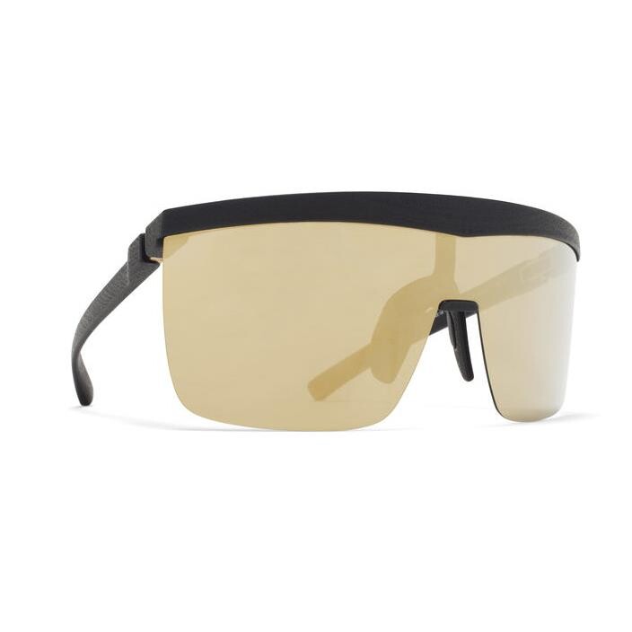 MYKITA MYKITA TRUST MD1 PITCH BLACK/GOLD SHIELD Unisex Güneş Gözlüğü